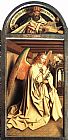 The Ghent Altarpiece Prophet Zacharias; Angel of the Annunciation by Jan van Eyck